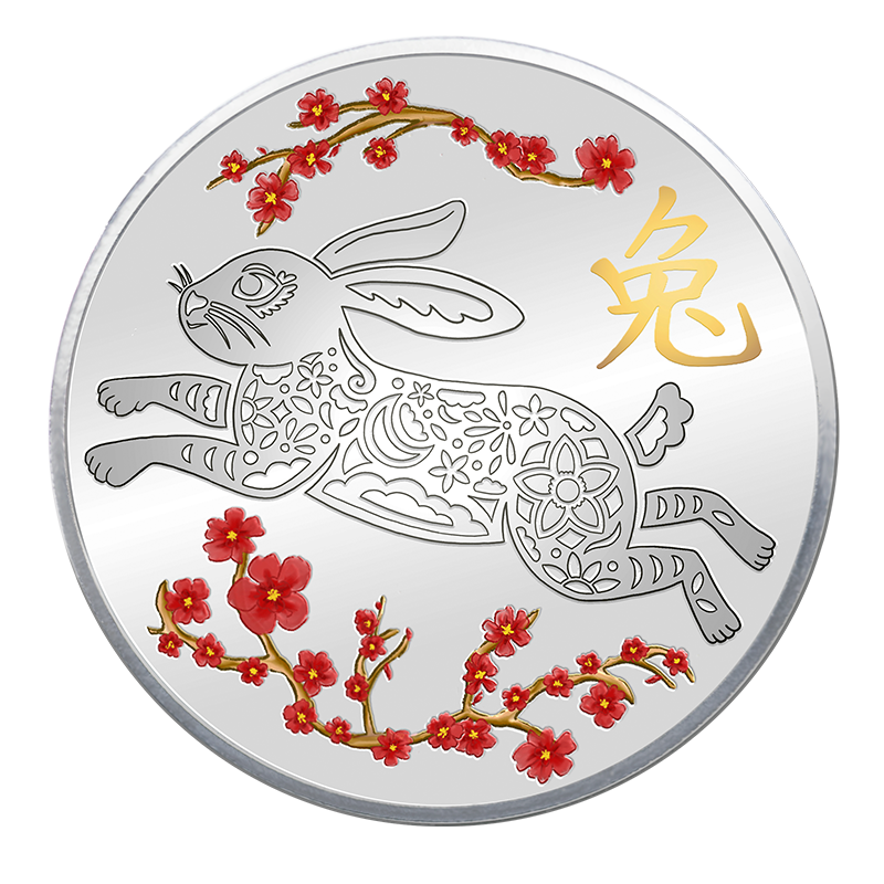 Image for 1 oz. TD Year of the Reliable Rabbit Silver Round from TD Precious Metals